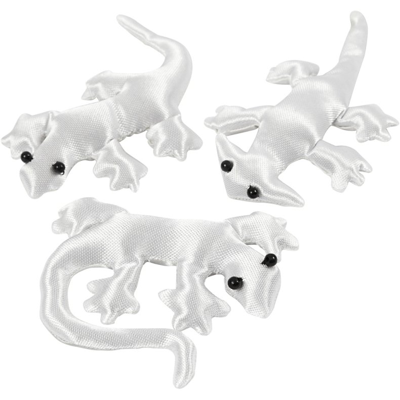 Stofkryb, str. 10-14 cm, hvid, 3 stk./ 1 pk.