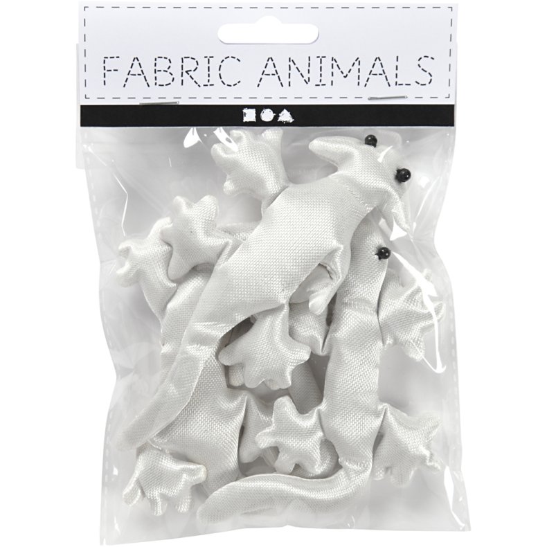 Stofkryb, str. 10-14 cm, hvid, 3 stk./ 1 pk.