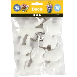 Stoffigurer med n&oslash;glering, H: 6-10 cm, 5 stk./ 1 pk.