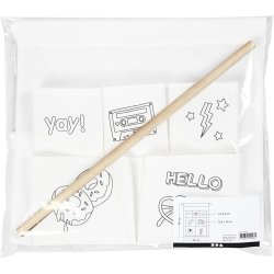 Lommeoph&aelig;ng, H: 46 cm, B: 34 cm, 145 g, hvid, 1 stk.