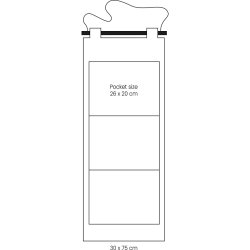 Lommeoph&aelig;ng, H: 75 cm, B: 30 cm, 145 g, lys natur, 1 stk.