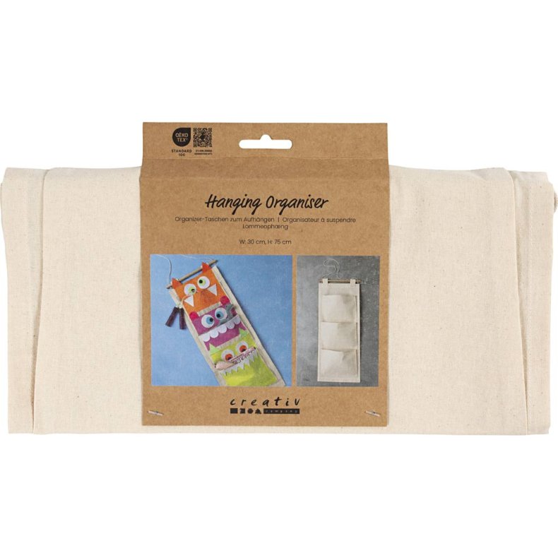 Lommeoph&aelig;ng, H: 75 cm, B: 30 cm, 145 g, lys natur, 1 stk.