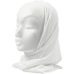 Halsedisse, str. 49x25 cm, r&aring;hvid, 1 stk.