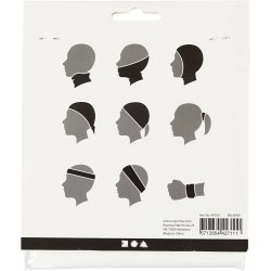 Halsedisse, str. 49x25 cm, r&aring;hvid, 1 stk.