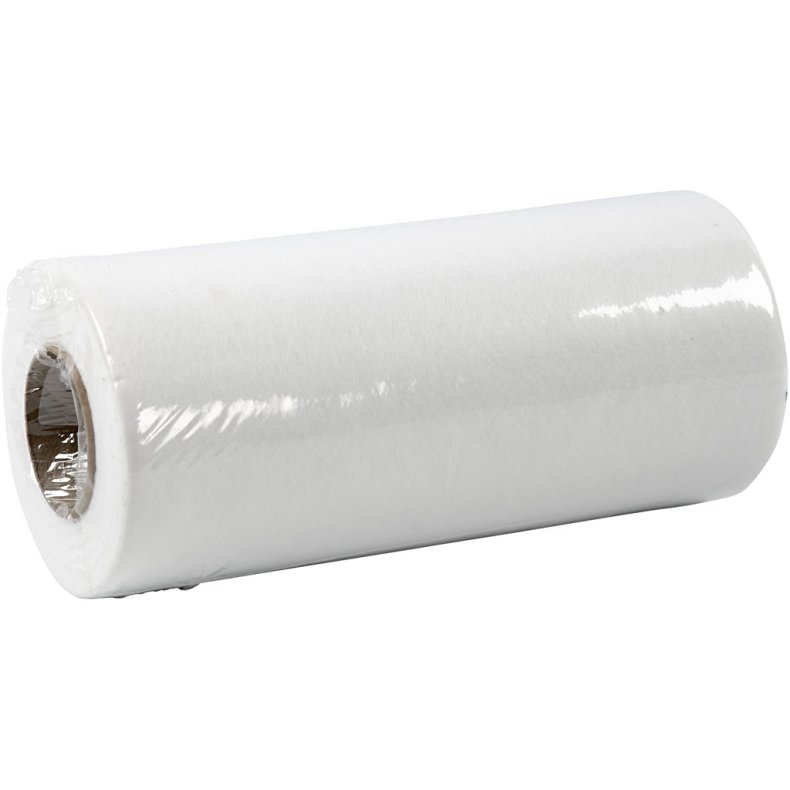 Vlieseline, B: 21 cm, tykkelse 0,7-1 mm, 41 g, 25 m/ 1 rl.