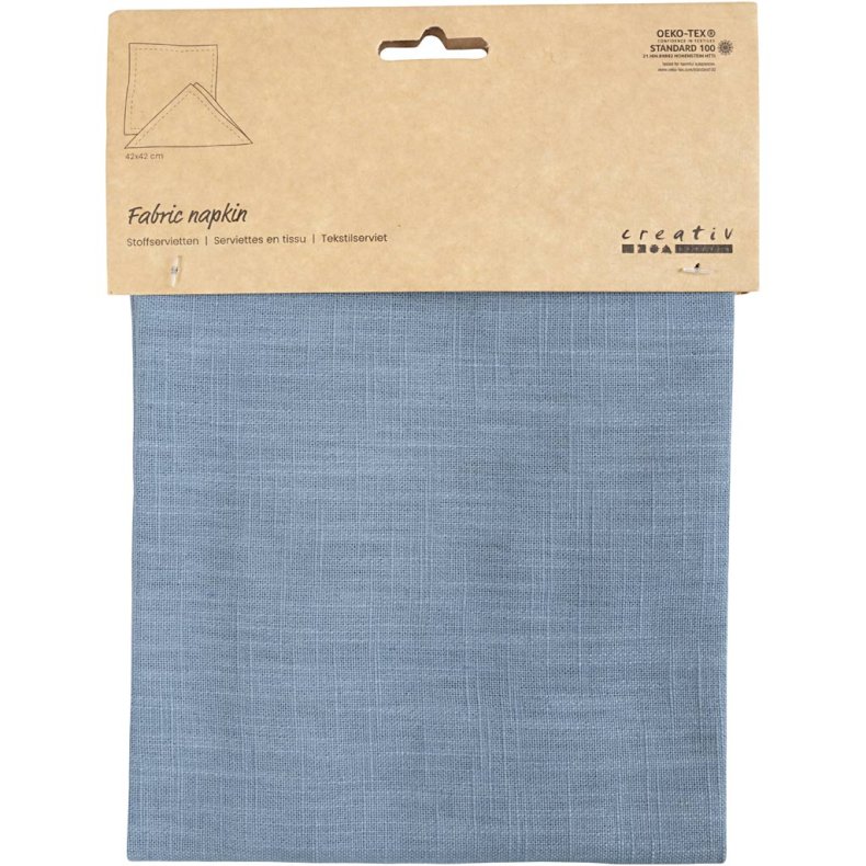 Stofserviet, str. 42x42 cm, 185 g, duebl&aring;, 2 stk./ 1 pk.