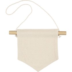 V&aelig;gbanner, Spids form, H: 16,5 cm, B: 15 cm, 300 g, lys natur, 2 stk./ 1 pk.