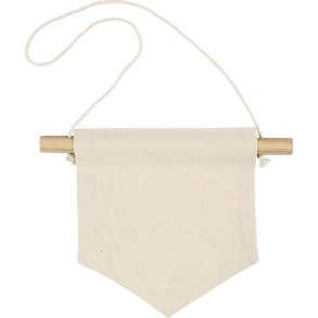 V&aelig;gbanner, Spids form, H: 16,5 cm, B: 15 cm, 300 g, lys natur, 2 stk./ 1 pk.