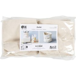 Stofkurve, H: 14,5 cm, diam. 9 cm, 385 g, lys natur, 10 stk./ 1 pk.