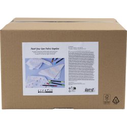 Gruppe DIY Kit Mal din egen stofserviet, str. 42x42 cm, streg 2,3+3,6 mm, ass. farver, 60 stk./ 1 pk.