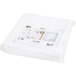 Stofservietter, str. 42x42 cm, 145 g, hvid, 12 stk./ 1 pk.