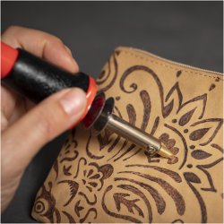 Clutch, H: 18 cm, L: 21 cm, 350 g, lys brun, 1 stk.