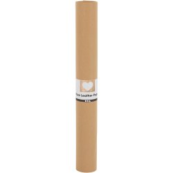 L&aelig;derpapir, B: 50 cm, ensfarvet, 350 g, lys brun, 1 m/ 1 rl.