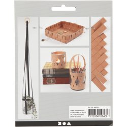 Flettestrimler, B: 15 mm, tykkelse 0,55 mm, lys brun, 9.50 m/ 1 rl.