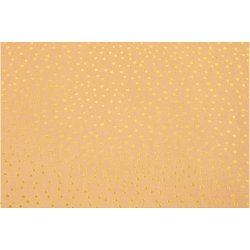 L&aelig;derpapir, B: 50 cm, ensfarvet,folie, 350 g, lys brun, guld, 1 m/ 1 rl.