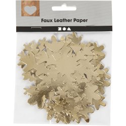 Snefnug, diam. 3+5+8+10 cm, 350 g, guld, 16 stk./ 1 pk.