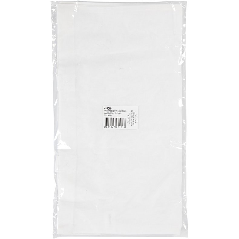 Mulepose, str. 38x42 cm, 130 g, hvid, 1 stk.