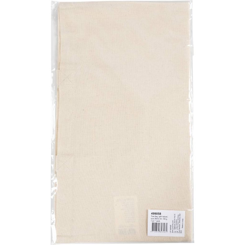 Mulepose, str. 38x42 cm, 145 g, lys natur, 1 stk.