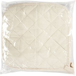 Grydelapper, str. 20x20 cm, 115 g, lys natur, 4 stk./ 1 pk.