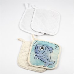 Grydelapper, str. 20x20 cm, 115 g, lys natur, 4 stk./ 1 pk.