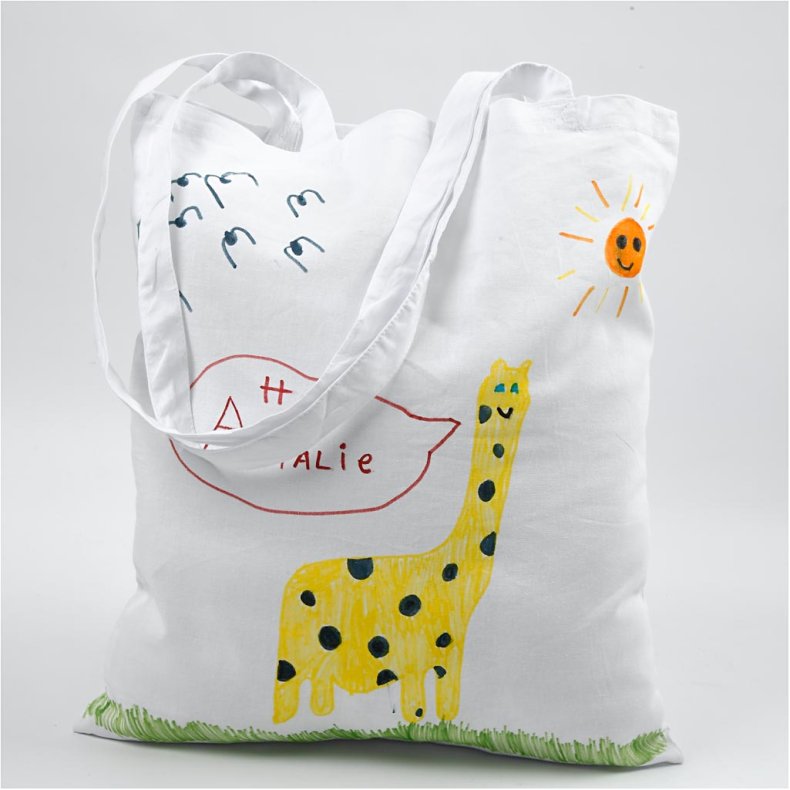 Mulepose , 135 g, hvid, lys natur, 2x10 stk./ 1 pk.