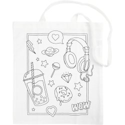 Mulepose, str. 38x42 cm, 130 g, hvid, 1 stk.