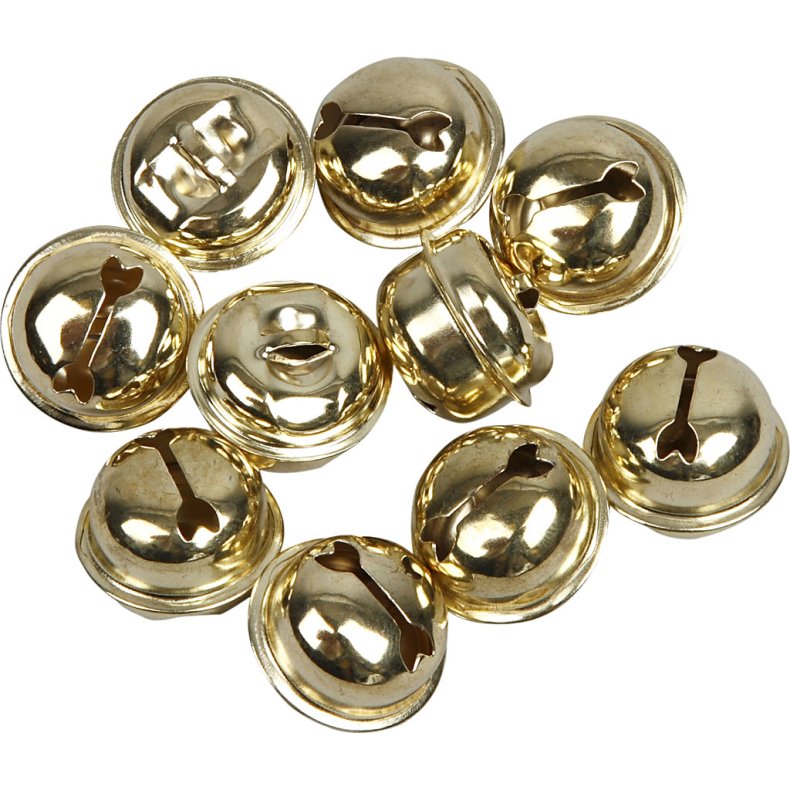 Bj&aelig;lder, diam. 13+15+17 mm, guld, 12ass./ 1 pk.