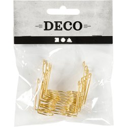 Briller, B: 35 mm, hulstr. 13 mm, guld, 10 stk./ 1 pk.