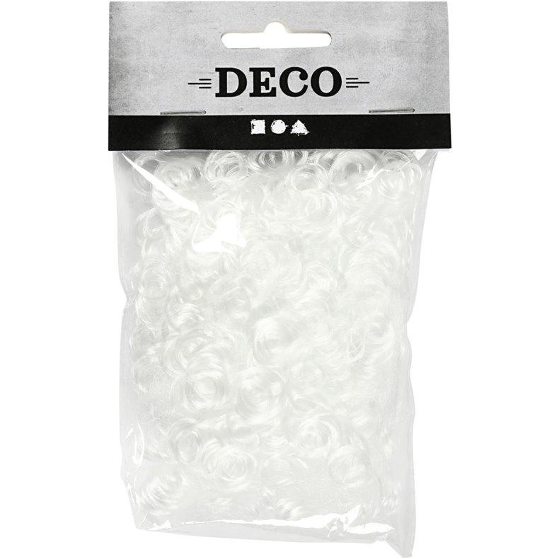 Kr&oslash;lh&aring;r, hvid, 15 g/ 1 pk.