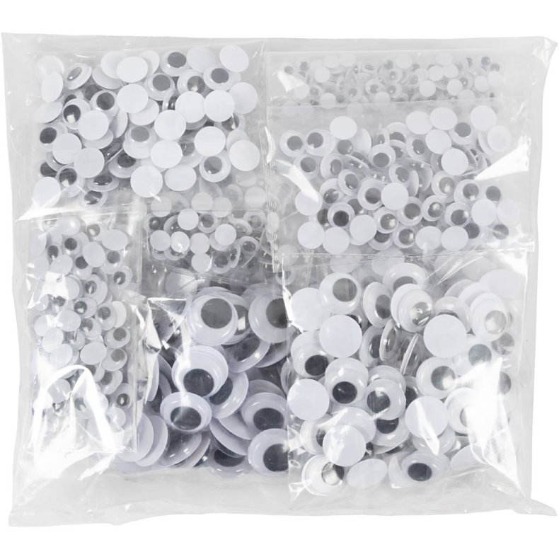 Rulle&oslash;jne, selvkl&aelig;bende, diam. 6-20 mm, 1100 ass./ 1 pk.