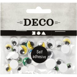 Rulle&oslash;jne, selvkl&aelig;bende, diam. 8-12 mm, 30 ass./ 1 pk.