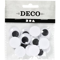 Rulle&oslash;jne, uden kl&aelig;b, diam. 20 mm, 16 stk./ 1 pk.