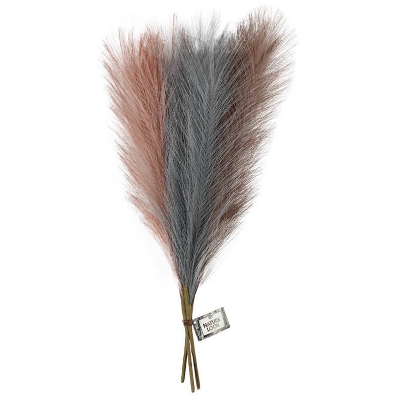 Pampasgr&aelig;s, L: 50 cm, sart bl&aring;, frost lilla, gl. rosa, 3 stk./ 1 bdt.