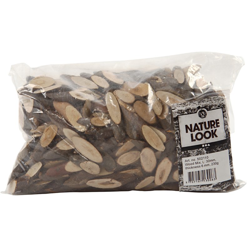 Tr&aelig;mix, L: 30 mm, tykkelse 6 mm, 230 g/ 1 pk.