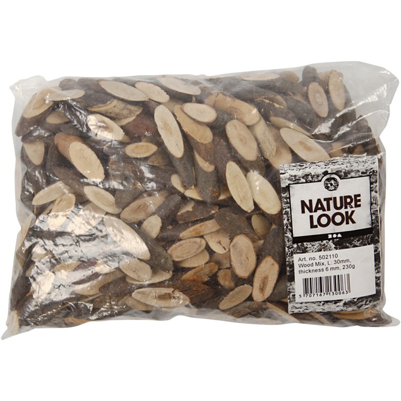 Tr&aelig;mix, L: 30 mm, tykkelse 6 mm, 230 g/ 1 pk.