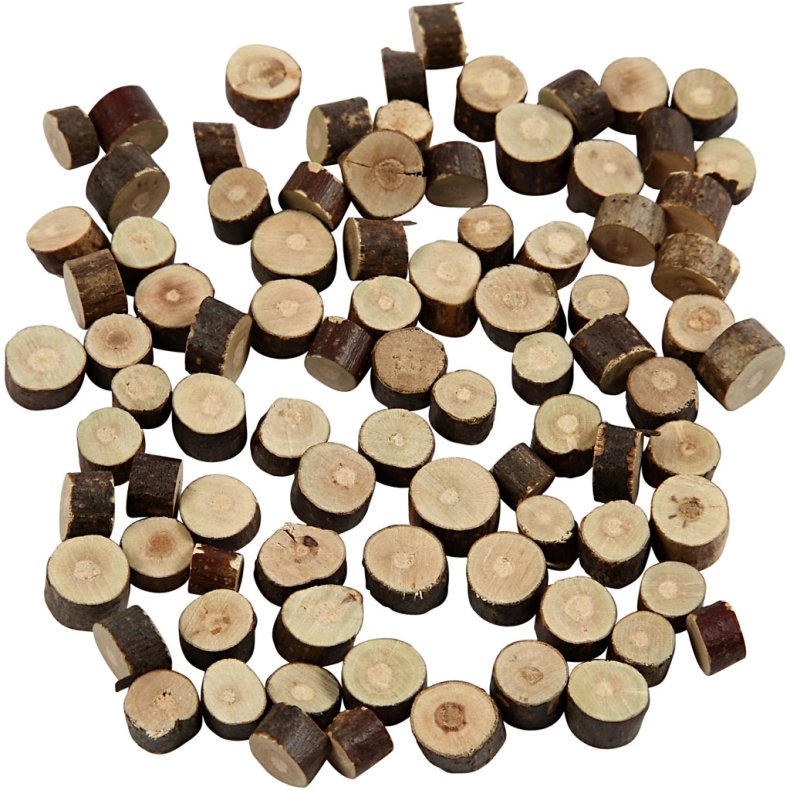 Tr&aelig;mix, diam. 7-10 mm, tykkelse 4-5 mm, 230 g/ 1 pk.