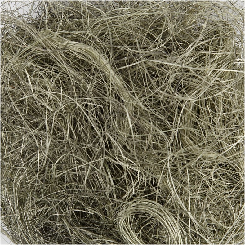 Sisal, st&oslash;vet gr&oslash;n, 8 g/ 1 pk.