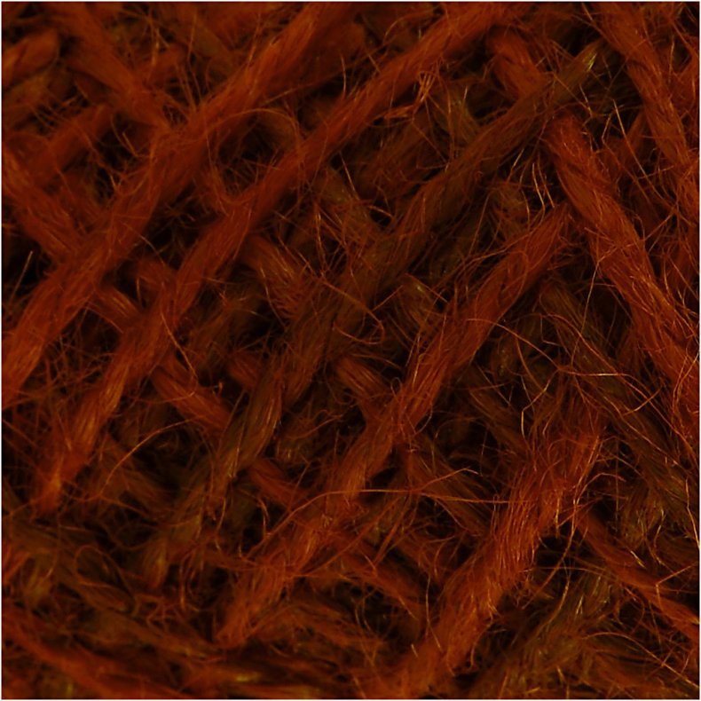 Naturhamp, tykkelse 1-2 mm, r&oslash;d, 30 m/ 1 rl.