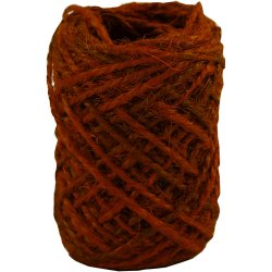 Naturhamp, tykkelse 1-2 mm, r&oslash;d, 30 m/ 1 rl.