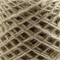 Naturhamp, tykkelse 1-2 mm, natur, 150 m/ 1 rl.