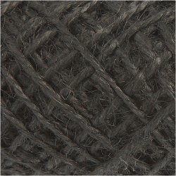 Naturhamp, tykkelse 1-2 mm, sort, 30 m/ 1 rl.