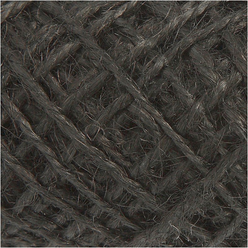 Naturhamp, tykkelse 1-2 mm, sort, 30 m/ 1 rl.