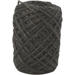 Naturhamp, tykkelse 1-2 mm, sort, 30 m/ 1 rl.