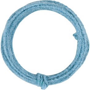 Jute wire, tykkelse 2-4 mm, himmelblå, 3 m/ 1 pk.