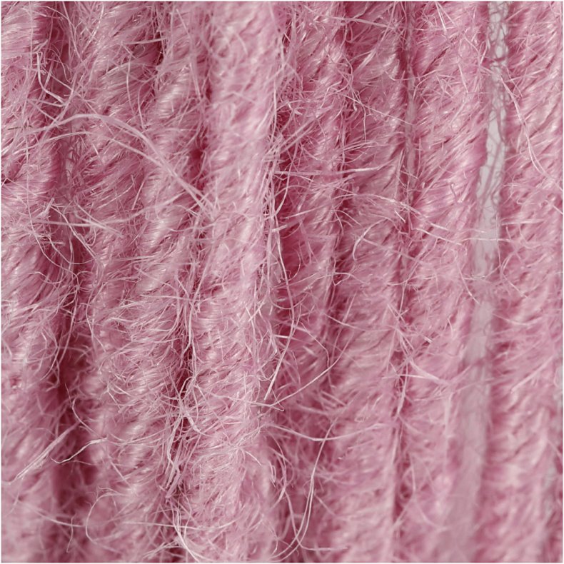 Jute wire, tykkelse 2-4 mm, pink, 3 m/ 1 pk.