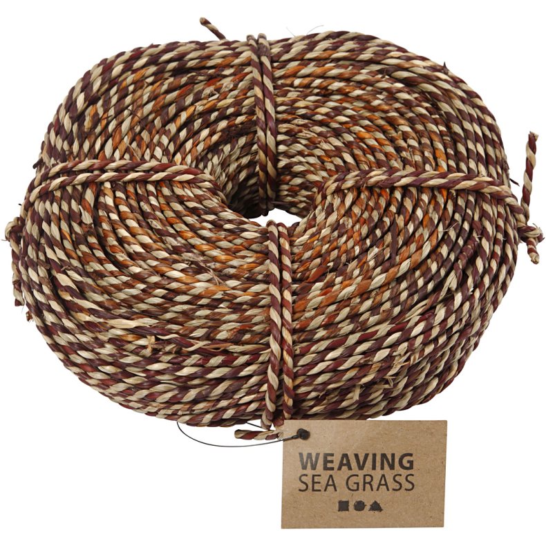 S&oslash;gr&aelig;ssnor, tykkelse 3,5-4 mm, ca. 80 m, brun, 500 g/ 1 bdt.