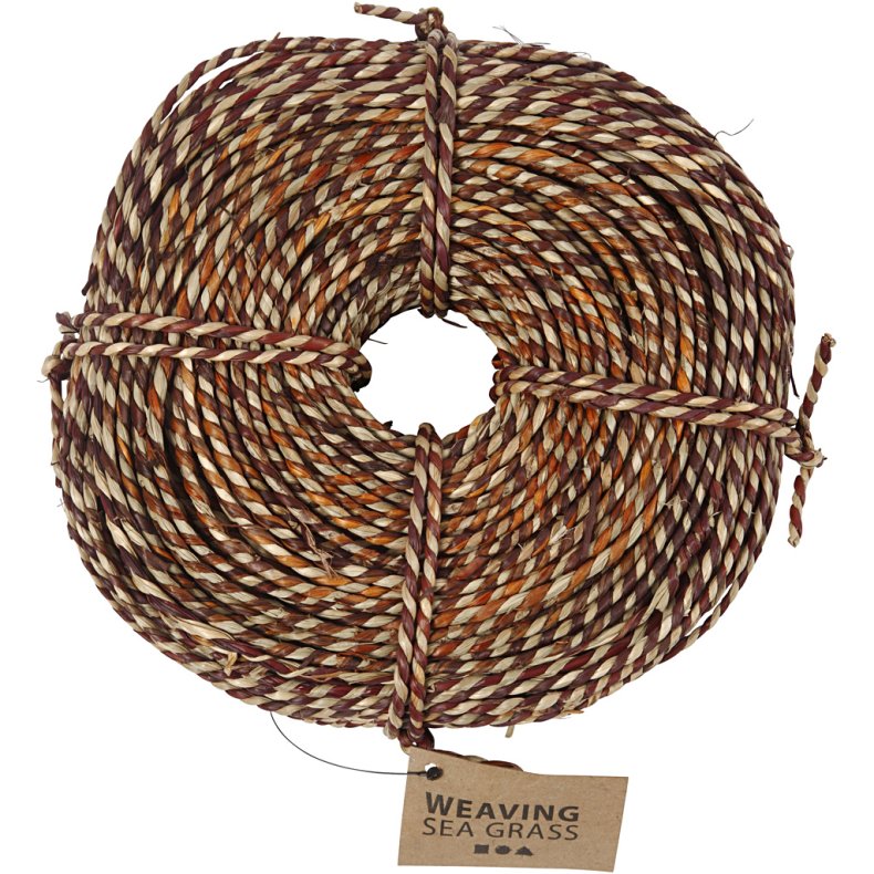 S&oslash;gr&aelig;ssnor, tykkelse 3,5-4 mm, ca. 80 m, brun, 500 g/ 1 bdt.