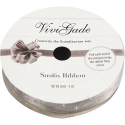 Susifixb&aring;nd , B: 18 mm, gr&aring;, 5 m/ 1 rl.