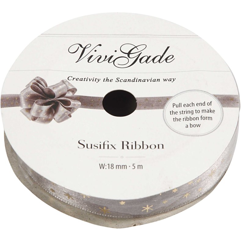 Susifixb&aring;nd , B: 18 mm, gr&aring;, 5 m/ 1 rl.