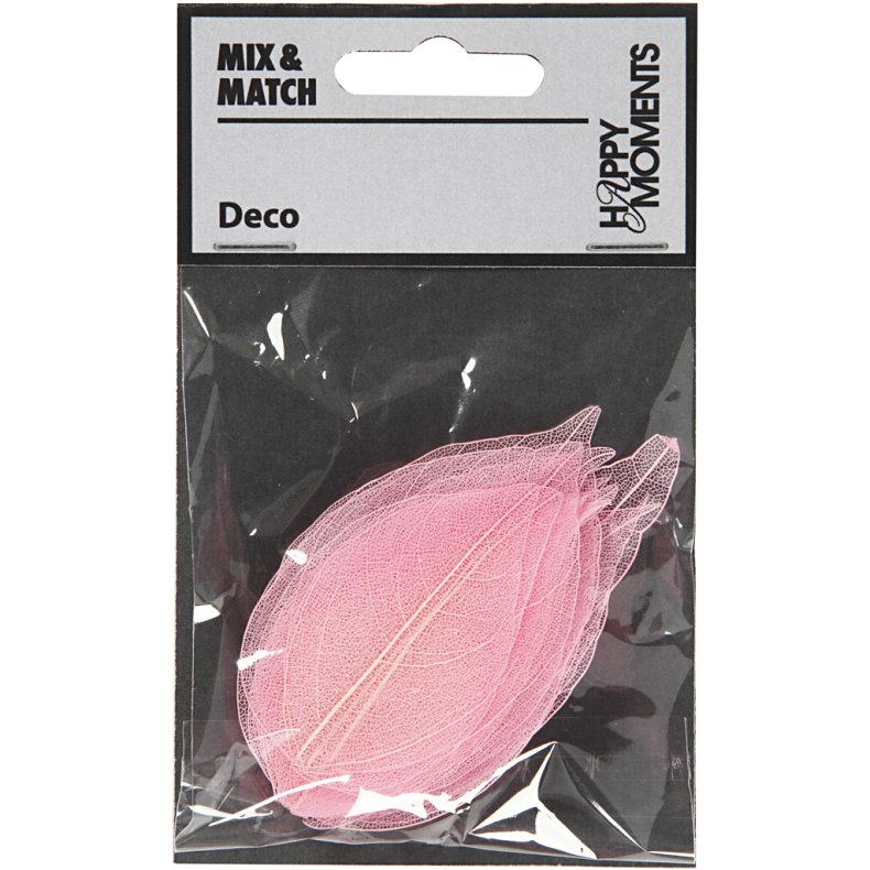 Skeletblade, L: 6-8 cm, lyser&oslash;d, 20 stk./ 1 pk.